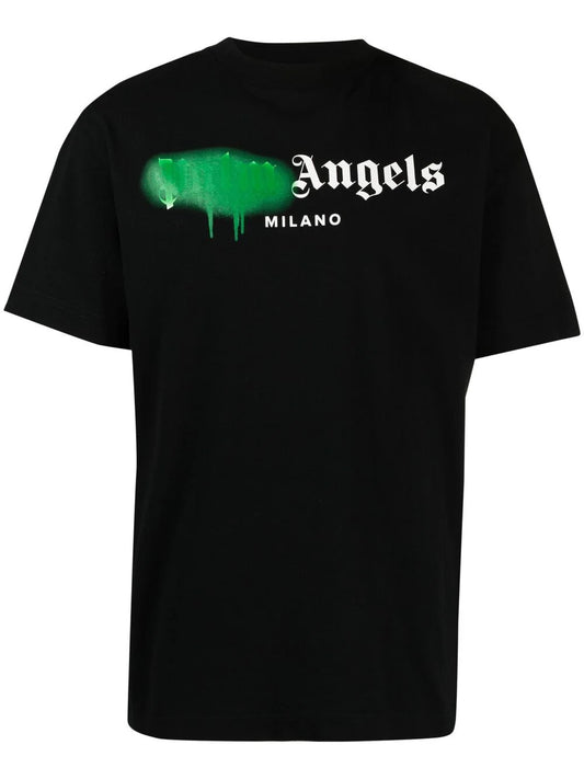 Palm Angels t-shirt à logo graffiti - AD REPS
